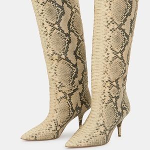 ‼️SOLD‼️ Yeezy Leather Python Print Boots ‼️ SOLD‼️